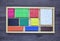 Colorful wooden rectangles for math Cuisenaire rods. Wood Montessori material for math Cuisenaire rods