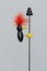 Colorful Woodpecker Toy on pole