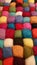 Colorful wool squares