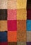 Colorful wool squares texture