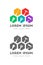 Colorful work tools as logo concept