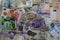 Colorful World Paper Money and coins background