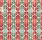 Colorful worn geometric seamless pattern, vector decorative abstract background.