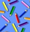 colorful writing pencil pattern