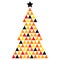 Colorful Xmas Mosaic Tree