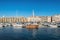 Colorful yacht harbour in old city of Marseilles, France
