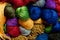 Colorful yarn