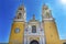 Colorful Yellow Front Door Our Lady of Remedies Church Cholula Mexico