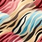 Colorful zebra print background with flowing forms and attention to texture (tiled)