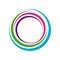 Colorful Zen Hole Circle Symbol Logo Design