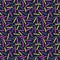 Colorful zigzag lines seamless pattern