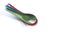 colorful zinc old spoon on white background