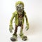 Colorful Zombie Yarn Sculpture On White Background