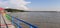 Colorfull bridge, ocean and mangrove forest