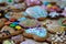 Colorfull Gingerbread cookies done at home