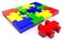 Colorfull jigsaw puzzle