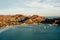 Colorfull panoramic view of bay san juan del sur, nicaragua