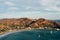 Colorfull panoramic view of bay san juan del sur, nicaragua