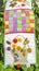 Colorfull Table runner flower and chessboard quilt 100% coton