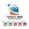 colorfull travel bag logo Illustration Design Icon Product Label And Logo Graphic