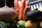 Colorfull vegetables close to a window