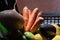 Colorfull vegetables close to a window