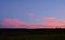 Colorfully clouds seen at sunset seen from the hill