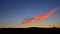 Colorfully clouds at sunset seen from the hill