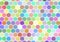 Colorfuls retro hexagon honeycomb pattern background.