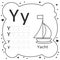 Coloring Alphabet Tracing Letters Yacht