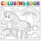 Coloring book African nature topic 4