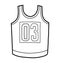 Coloring book, Basketball jersey