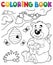 Coloring book bear theme 1