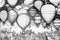 Coloring Book Black Outline, Whimsical Balloons Unique Balloons With Whimsical Shapes And Patterns. Generative AI