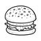 Coloring book, Burger