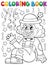 Coloring book with cheerful clown 4