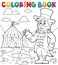 Coloring book circus ringmaster theme 2