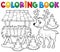 Coloring book deer theme 2