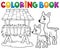 Coloring book deer theme 3