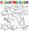 Coloring book dinosaur theme 2