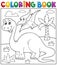 Coloring book dinosaur theme 3