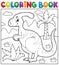 Coloring book dinosaur theme 4