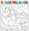 Coloring book dinosaur topic 6