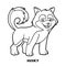 Coloring book, Dog breeds: Husky