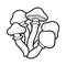 Coloring book. Edible mushrooms, honey agaric