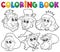 Coloring book fairy tale portraits