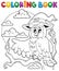 Coloring book Halloween owl 1