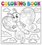 Coloring book happy butterfly topic 3