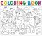 Coloring book happy unicorn topic 2