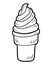 Coloring book, Ice cream cone